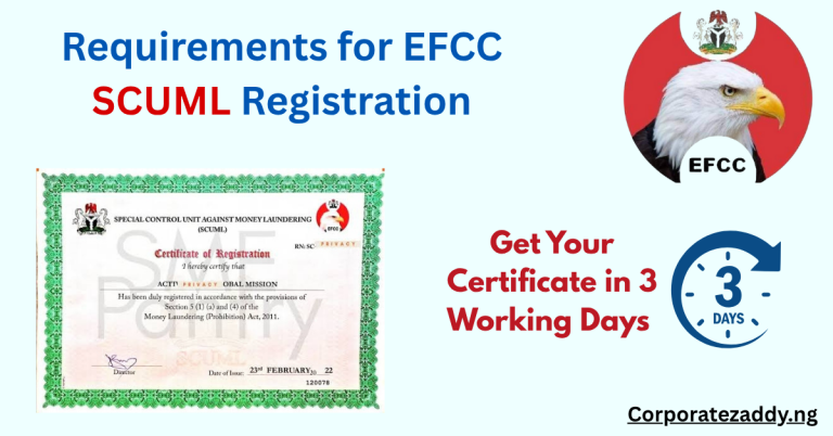 EFCC SCUML Certificate Online Registration Checklist
