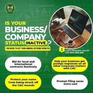 CAC Filing Fees for Annual Returns in Nigeria
