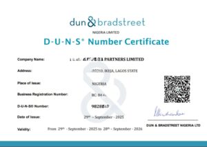 Digital Universal Numbering System Certificate