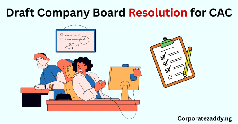 Draft Company Board Resolution For CAC