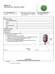 Cost To Get Stamped Signed Court Trustee Declaration Form