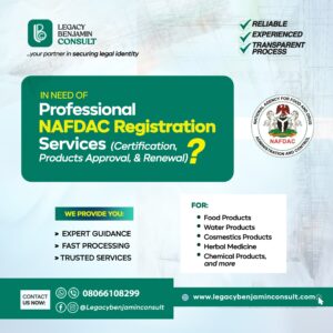 Cost of NAFDAC Product Registration in Nigeria