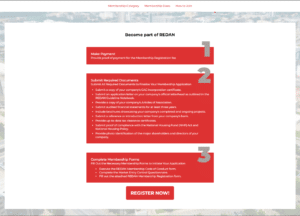 REDAN registration requirements