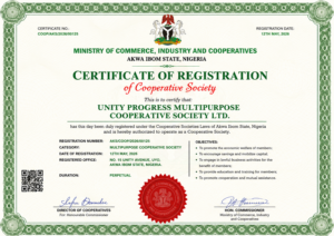Requirements to Register a Cooperative Society in Nigeria