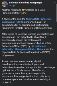 Becoming a licensed DPO in Nigeria