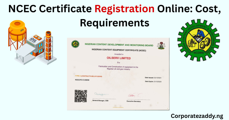 NCEC Certificate Registration Online: Cost, Requirements